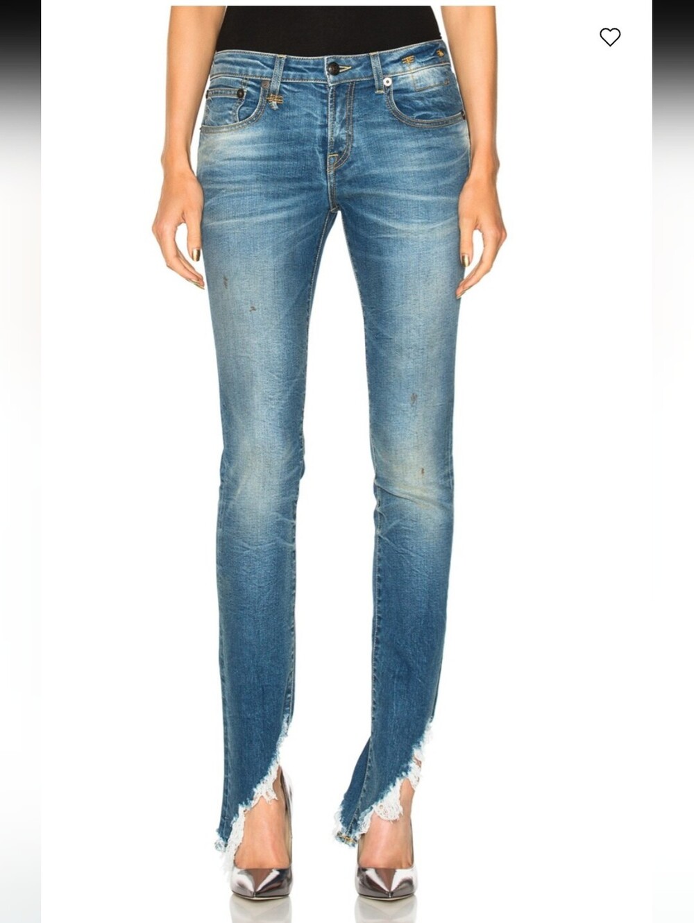 R13 Kate Skinny with Angled Hem